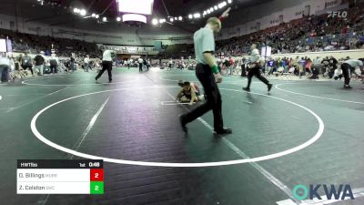 Quarterfinal - Owen Billings, Murray County Takedown Club vs Zane Colston, Salina Wrestling Club