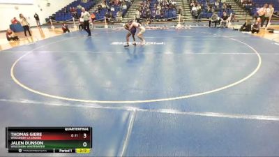 125 lbs Quarterfinal - Jalen Dunson, Wisconsin-Whitewater vs Thomas Giere, Wisconsin-La Crosse