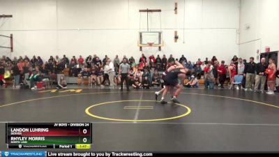 DIVISION 24 lbs Round 2 - Rhyley Morris, North Linn vs Landon Luhring, Denver