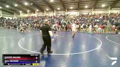 170 lbs Cons. Round 2 - Hunter Walden, UT vs Nick Orchard, UT