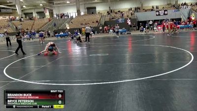 115 lbs 1st Place Match - Bryce Peterson, Nolensville Wrestling Club vs Brandon Buck, Nashville Catholic Wrestling