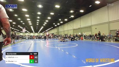 110 lbs Final - Jackson Wallick, Aggression Legionaries 12u vs Dion Shuler, Shelton Wrestling Academy 12U