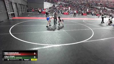 91 lbs Champ. Round 1 - Cole Stave, Victory School Of Wrestling vs Niko Dakouras, Askren Wrestling Academy