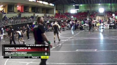 160 lbs 1st Place Match - William Pokorny, Central Valley Youth Wrestling vs Michael Valencia Jr., Nebraska Boyz