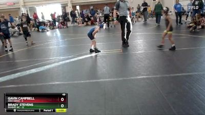 49 lbs Round 2 (6 Team) - Gavin Campbell, Ohio Heros vs Brady Stevens, Dundee WC