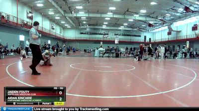 152 lbs Semifinal - Jaiden Fouty, Whiteland Wrestling Club vs Aidan Kincaide, Contenders Wrestling Academy