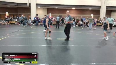 85 lbs Round 1 (6 Team) - Beau Abbott, Roundtree WA vs Griffin Luttrell, Steel Valley