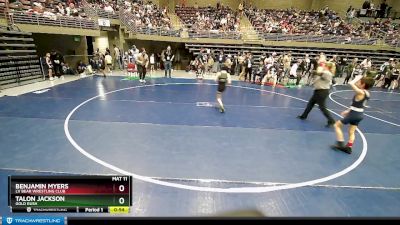 61 lbs Cons. Round 4 - Talon Jackson, Gold Rush vs Benjamin Myers, LV Bear Wrestling Club