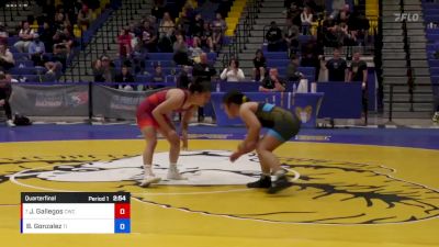 53 lbs Quarterfinal - Jaslynn Gallegos, Cardinal Wrestling Club vs Brianna Gonzalez, TMWC/ IWWC