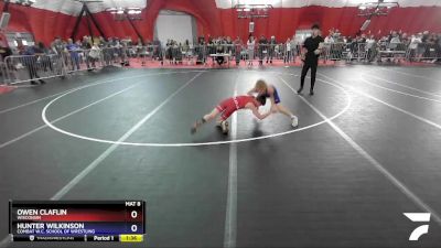 97 lbs Cons. Round 1 - Owen Claflin, Wisconsin vs Hunter Wilkinson, Combat W.C. School Of Wrestling