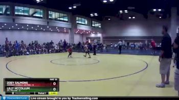 100 lbs Round 1 (10 Team) - Lilly McCollum, STL Yellow vs Zoey Salmons, Charlie`s Angels- GA Pink