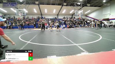 83 lbs 3rd Place - Silas Burr, Team Tulsa Wrestling Club vs Archer Johnston, Collinsville Cardinal Youth Wrestling