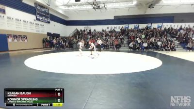 106 lbs Semifinal - Konnor Spradling, Lakeside (Nine Mile Falls) vs Keagan Baugh, Newport