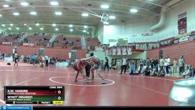 182 lbs Cons. Semi - A.w. VanKirk, Legends Of Gold Wrestling vs Wyatt Minardo, Cascade Middle School