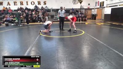 21 lbs Round 1 - Jax Shekleton, New Hampton/Turkey Valley vs Hayden Shafer, H-L-V Victor