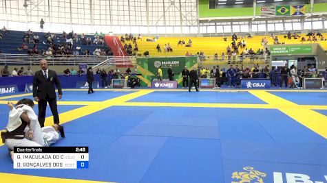 GLAZIELLE IMACULADA DO CARMO DIA vs DANIELE GONÇALVES DOS SANTOS 2024 Brasileiro Jiu-Jitsu IBJJF