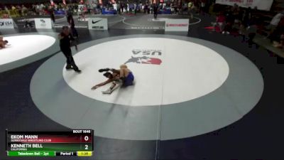 138 lbs Champ. Round 3 - Kenneth Bell, California vs Ekom Mann, Sunnyvale Wrestling Club