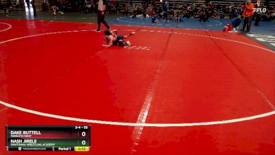 55 lbs Quarterfinal - Nash Jirele, Owatonna Wrestling Academy vs Dake Buttell, Mankato West