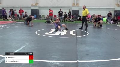 70-M lbs Consi Of 16 #2 - Ryker Wolfe, WV vs Matthew Chambers, WV