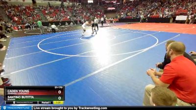 D1-170 lbs Quarterfinal - Santino Butitta, Badger vs Caden Young, Shawano Community