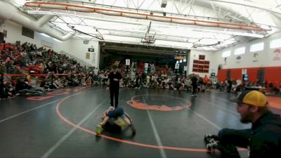 53 lbs Champ. Round 1 - Nash Bowker, Thermopolis Wrestling Club vs Hunter Frazier, Greybull Basin Athletic Club