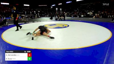 131 lbs Consi Of 16 #1 - Aliyhana Hernandez, Chico vs Aila Duus, Fremont