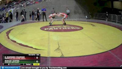 138 lbs Cons. Round 4 - A. Eamonn Coleman, Oregon City High School Wrestl vs Roman Leaton, Roseburg High School