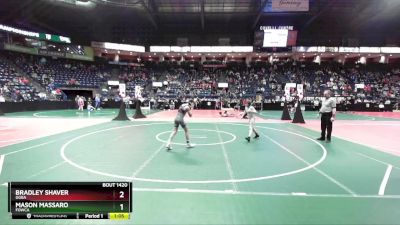 110 lbs Quarterfinal - Bradley Shaver, GGBA vs Mason Massaro, FOWCA