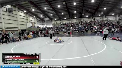 100 lbs Cons. Round 4 - Jerron Becker, Sons Of Atlas vs Trevon Soreneson, Jr. Wildcat Wrestling Association (Richfield, UT)