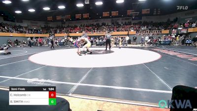 110 lbs Semifinal - Cale Holcomb, Elgin Wrestling vs BREYLON SMITH, ANADARKO