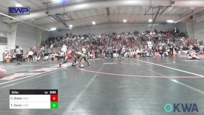 80 lbs Consi Of 8 #2 - Chance Baker, Morris Wrestling Association vs Tajuan Davis, Team Tulsa Wrestling Club