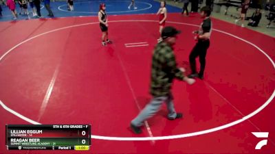 Semifinal - Lillian Eggum, Stillwater vs Reagan Beer, Summit Wrestling Academy