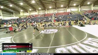 149 lbs Finals (2 Team) - Lucas Martinez, Idaho 2 vs Wyatt Hanssen, Utah Gold