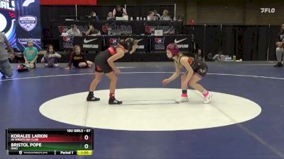 67 lbs Round 3 - Koralee Larkin, ISI Wrestling Club vs Bristol Pope, Ohio
