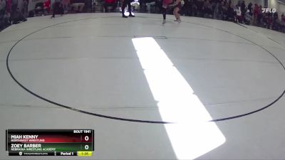 148 lbs Semifinal - Zoey Barber, Nebraska Wrestling Academy vs Miah Kenny, Northwest Wrestling