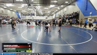 160 lbs Cons. Round 4 - Tayevian Knipe, Timpanogos Wrestling vs Geordon Latimer, Riverton Wolf Pack Wrestling