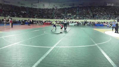 76 lbs Consi Of 16 #1 - Johnny Ashcroft, Locust Grove Middle School vs Beaux McCaig, Lawton