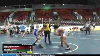 180 lbs Finals (2 Team) - Brayden Mirjavadi, Romeo WC vs Nathan Andrina, Southwest Impact