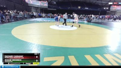 86 lbs Champ. Round 1 - Ronnie Brodrick, Washington vs Zachary Cassaday, Fitness Quest Wrestling Club