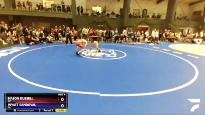 132 lbs Champ. Round 2 - Mason Russell, WA vs Wyatt Sandoval, CA