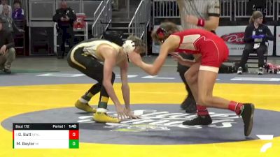 106 lbs Cons. Round 1 - Gunner Butt, New Palestine vs Matt Baylor, Milan