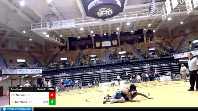 125 lbs Semifinal - Yusef Nelson, Chadron State vs Hector Serratos, Nebraska-Kearney