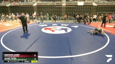 77 lbs 1st Place Match - Ryder Teten, High Plains Thunder Wrestling Club vs Santiago Acebo, Riverton USA Wrestling