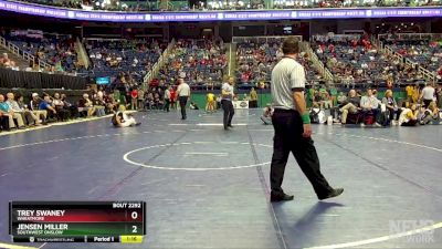 2A 138 lbs Semifinal - Jensen Miller, Southwest Onslow vs Trey Swaney, Wheatmore