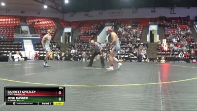 175 lbs Quarterfinals (8 Team) - Barrett Spitzley, Portland HS vs Josh Kasner, Algonac HS