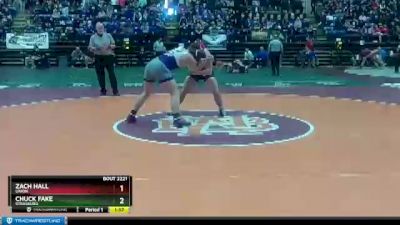 2 - 215 lbs Semifinal - Zach Hall, Union vs Chuck Fake, Strasburg