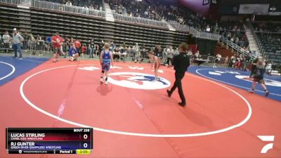 97 lbs Semifinal - Lucas Stirling, Camel Kids Wrestling vs Rj Gunter, Green River Grapplers Wrestling