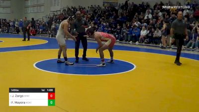 145 lbs Consolation - Joseph Zargo, Bergen Catholic (NJ) vs Fidel Mayora, Montini Catholic