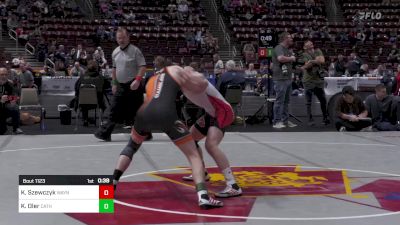 127 lbs Consi Of 8 #1 - Ky Szewczyk, Waynesburg vs Keagan Oler, Cathedral Prep