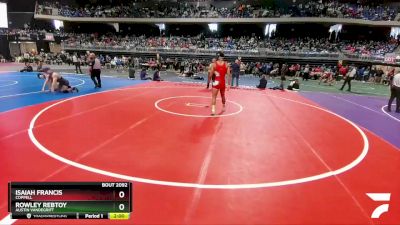 6A 190 lbs Champ. Round 1 - Rowley Rebtoy, Austin Vandegrift vs Isaiah Francis, Coppell